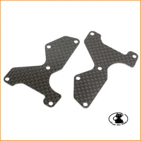 E2155 Front Lower Arm Plate CFRP 1.2 mm MBX8 - MUGEN