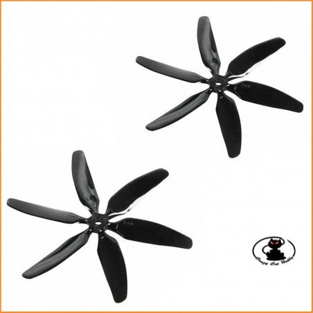 6 Blades Propeller Nylon 5x4 Multiplex ( 2 pcs )