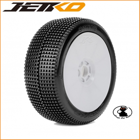 Gomme Jetko 1:8 Sting Super Soft Incollate ( 1 coppia ) JK1001SSRW - 4711264599518