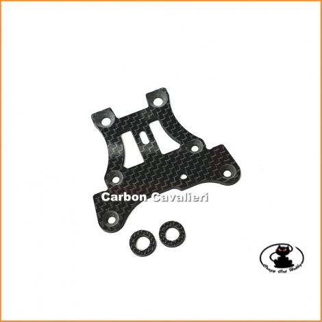 Carbon Cavalieri 3112 Piastra Anteriore Salvaservo Carbonio MBX8 (E2158)