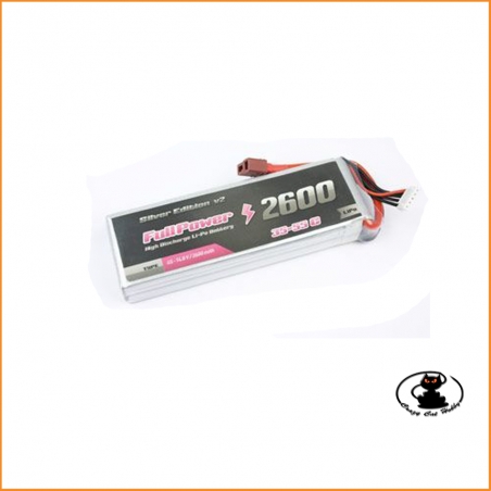 Batteria Lipo 3S 2600 mah 35C FullPower V2 - Connettore Deans 447689