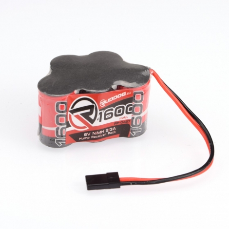 Batteria RX NiMH 1600 mah 6V Piramidale( HUMP 3+2 ) RUDDOG RP-0427