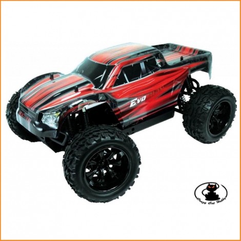 Monster EVO 1/10 RTR elettrico ( motore a spazzole ) ROSSO - Black Bull - BB94311