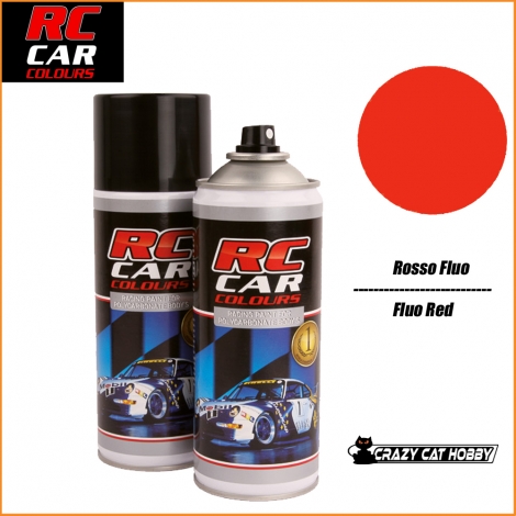 Rc Car Colours - Vernice Spray Carrozzerie Lexan 150 ml Rosso Fluorescente 1005