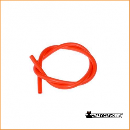 ORANGE FUEL MIX SILICONE TUBE DIAMETER 2,5x5,5x1000 mm - 113457