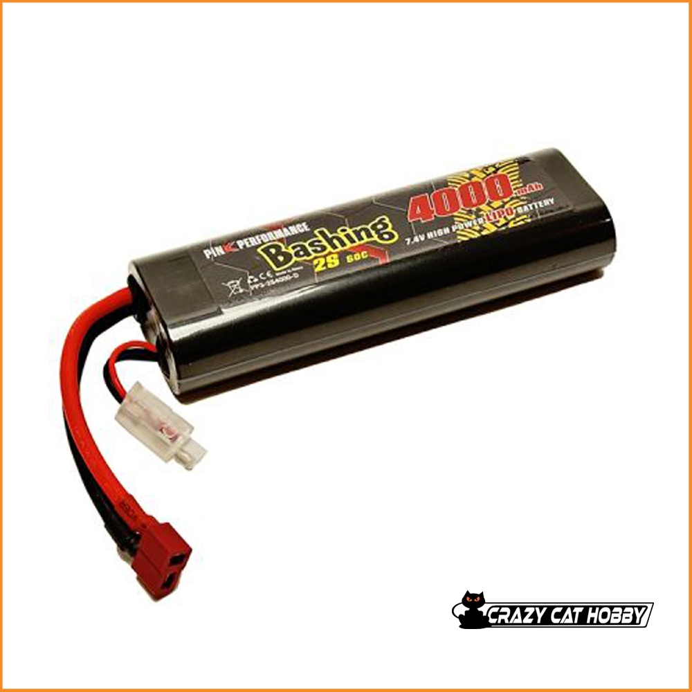 BATTERIA LIPO 2s 4000 mAh 50C HARDCASE ROUND CON DEANS - PINK PERFORMANCE -PP3-2S4000-D - 448924 - 6976201240061