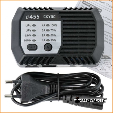 LIPO LIFE NIMH BATTERY CHARGER e455 220V 50W 2-4s - SKYRC SK-100170-02 448742