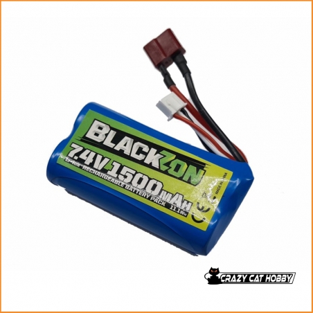 BATTERIA Li-Ion 7,4 V 1500 mAh DEANS BlackZon - 540149