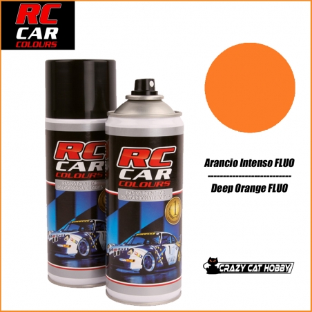 RC CAR COLOURS - VERNICE SPRAY POLICARBONATO ARANCIO INTENSO FLUO - 150ml - RCC1011 - 5412966220517