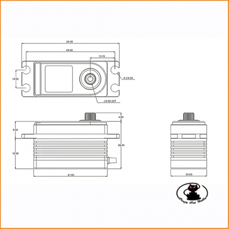 SRT BH615S servo 15 kg brushless low profile HV 6/8.4v