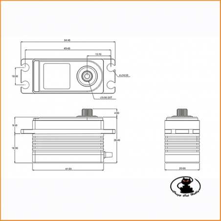 SRT BH6015 servo 15 kg brushless low profile HV 6/8.4v