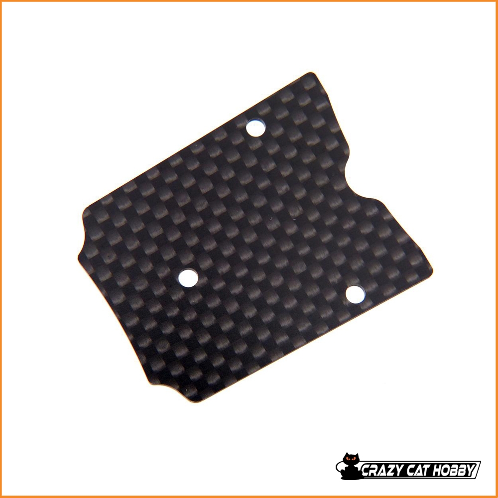 E2431 REAR WING MOUNT PLATE CFRP - MBX8R MUGEN - 4944925042546