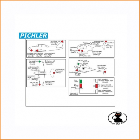 Navigation lights set 7 LED Pichler C6857