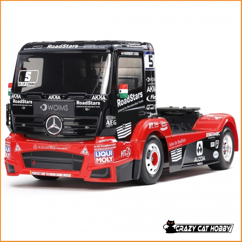 TAMIYA CAMION MERCEDES RACE TRUCK ACTROS MP4  KIT DA MONTARE (TT-01E) MOTORE ED ESC INCLUSI 58683 - 4950344586837