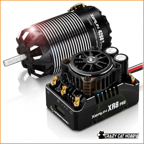 Hobbywing XERUN COMBO XR8 Pro G3 + Motore 4268 2200kv Off-Road 1/8 Buggy Competition 6938994416795