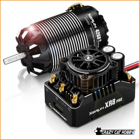 Hobbywing XERUN COMBO XR8 Pro G3 + Motore 4268 2200kv Off-Road 1/8 Buggy Competition 6938994416795