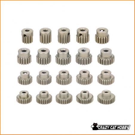 22T 48dp Aluminium Pinion - YEAH RACING 48022 - 2010652900168