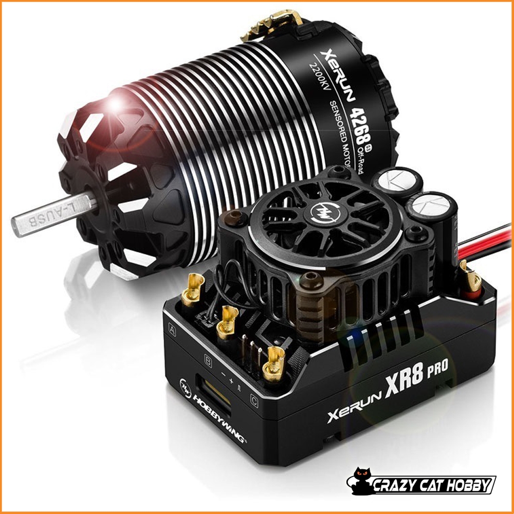 Hobbywing XERUN COMBO XR8 Pro G3 + Motore 4268 1900kv Off-Road 1/8 Buggy Competition 6938994416795