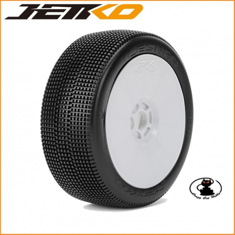 Gomme Jetko 1:8 Lesnar Super Soft Incollate ( 1 coppia ) JK1004SSRW - 4711264599587