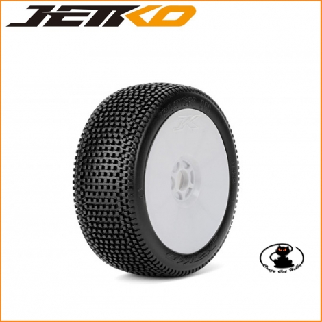 Gomme Jetko 1:8 Block In Super Soft Incollate ( 1 coppia ) JK1002SSRW - 4711264599549