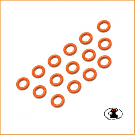 ORG06B O-RING IN SILICONE ROSSO DIAMETRO 6MM ( 15 P.ZI ) - KYOSHO