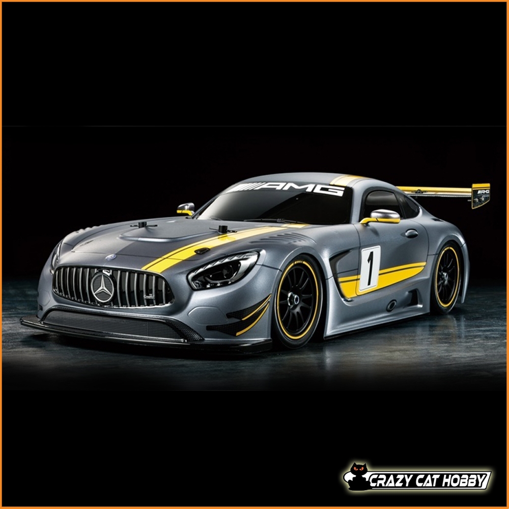 TAMIYA MERCEDES-AMG GT3  4WD KIT DA MONTARE (TT-02) MOTORE INCLUSO 58639 - 4950344586394